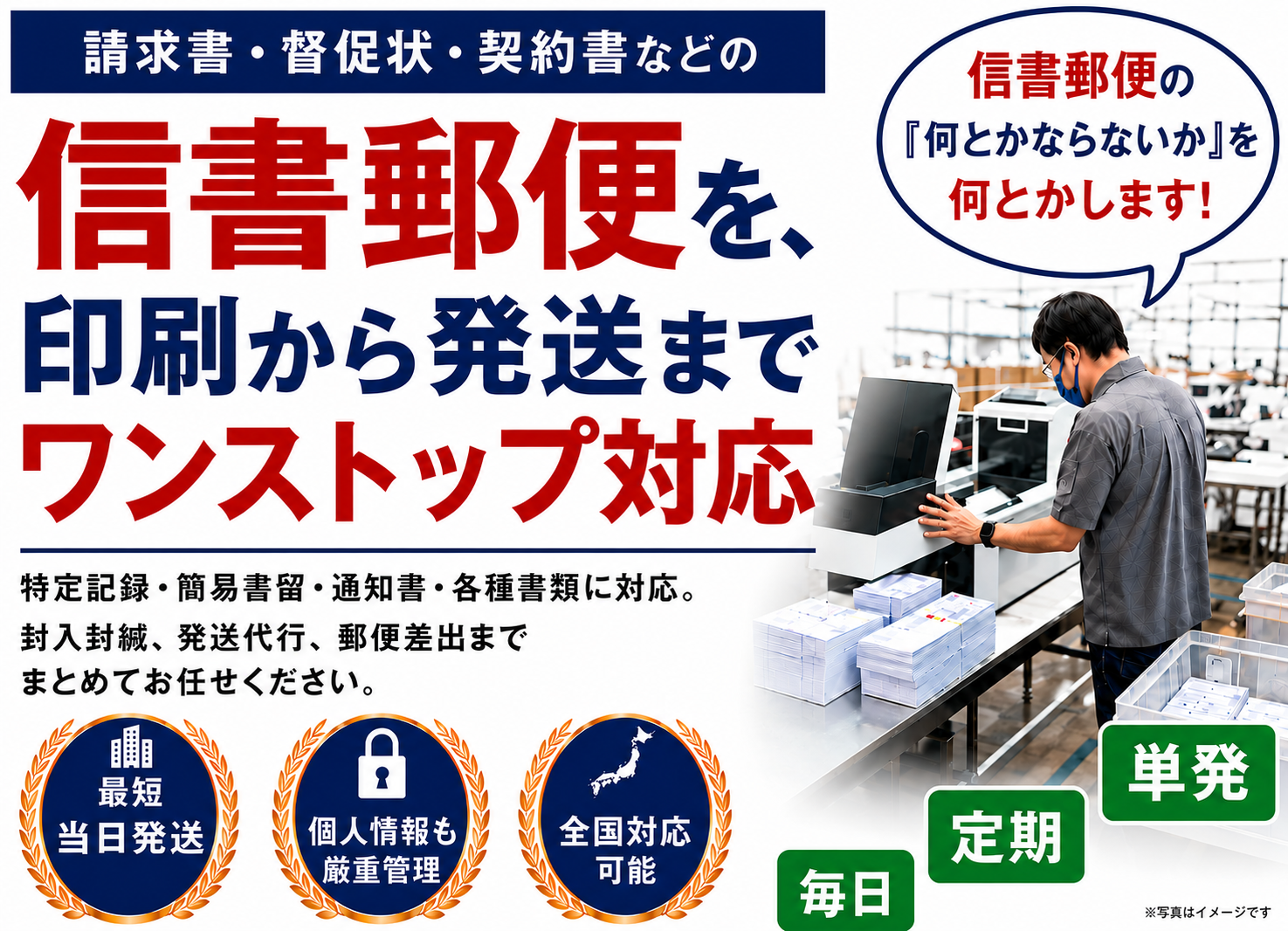 信書発送